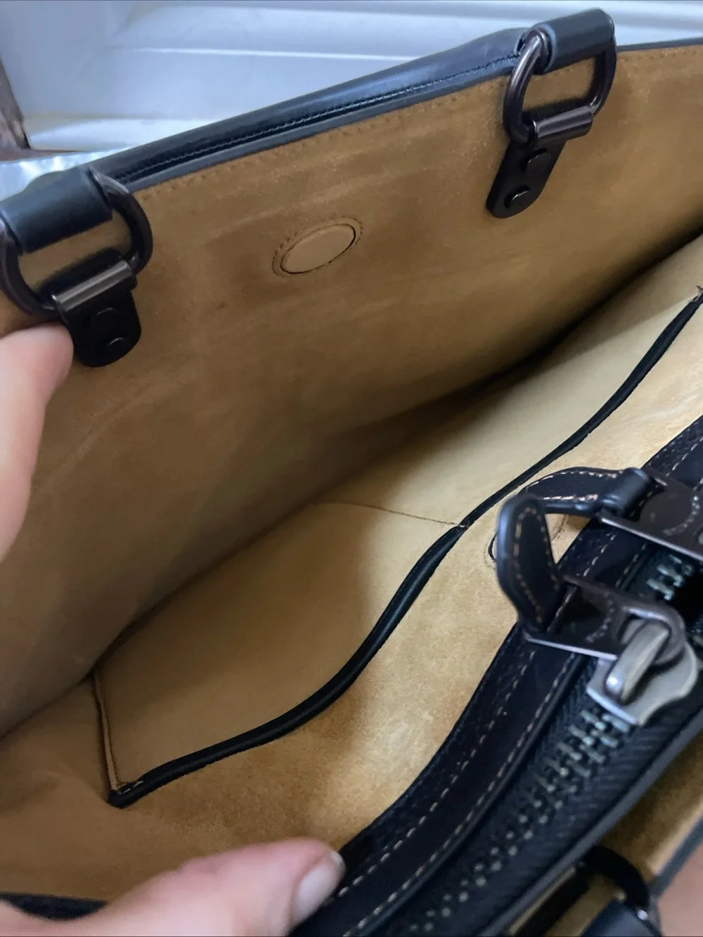COACH Rogue Briefcase Handbag Regenerative Leather CD789 Large  Auth